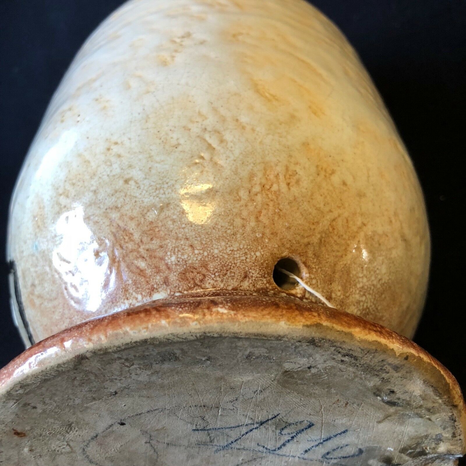 Vase Henri de Toulouse-Lautrec follower La goulue and Valentin le Désossé circa 1950