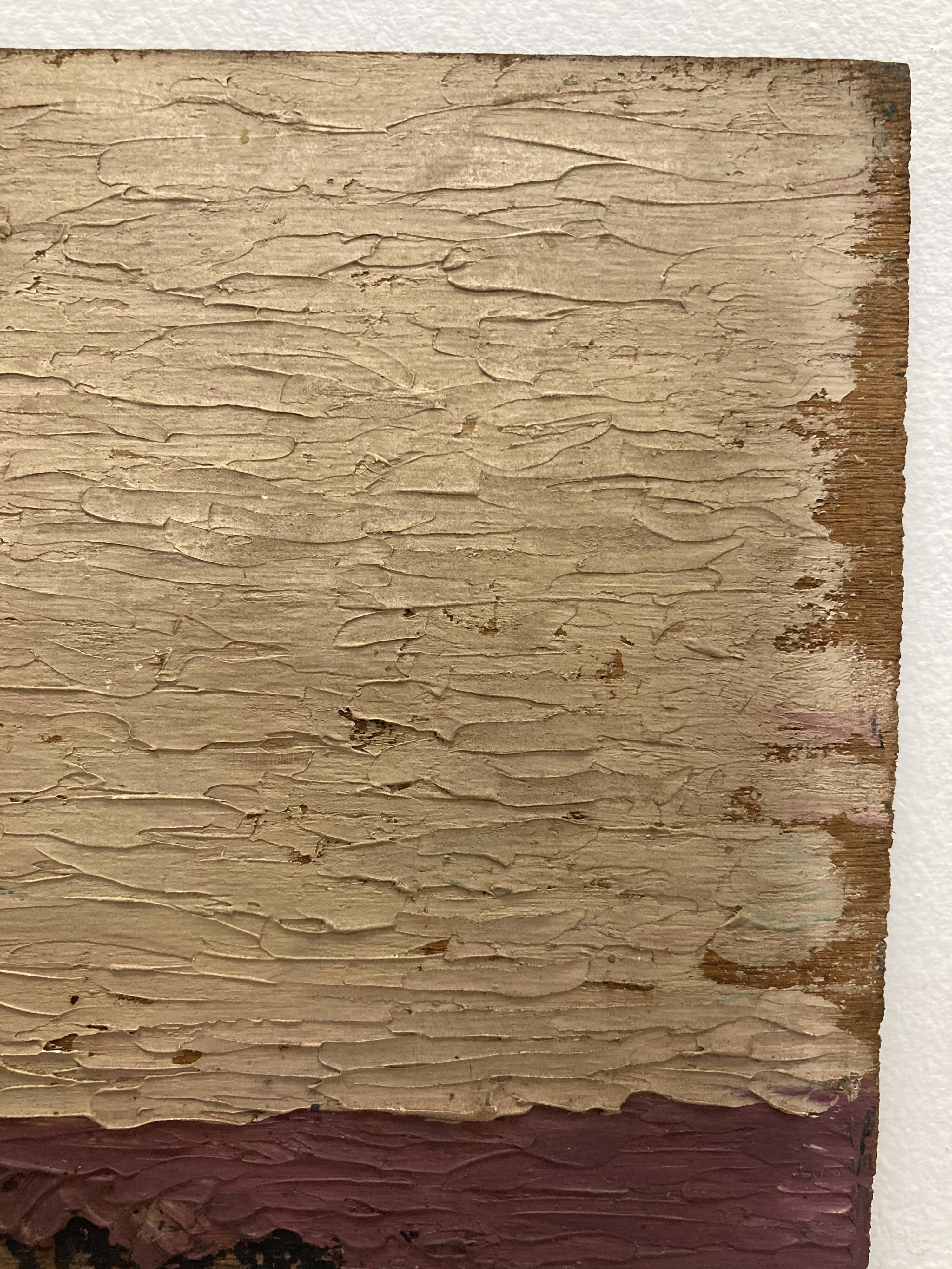 Landscape in vintage oil