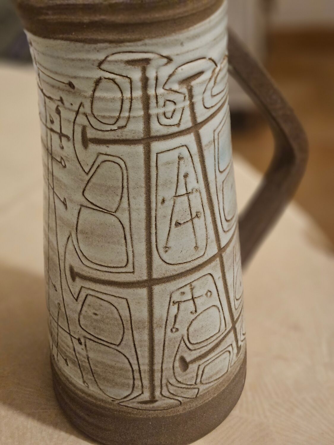 Orangeade service in stoneware — Potters of Accolay — 1950s-70s
