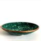 Malachite cut and brass, circa 1970