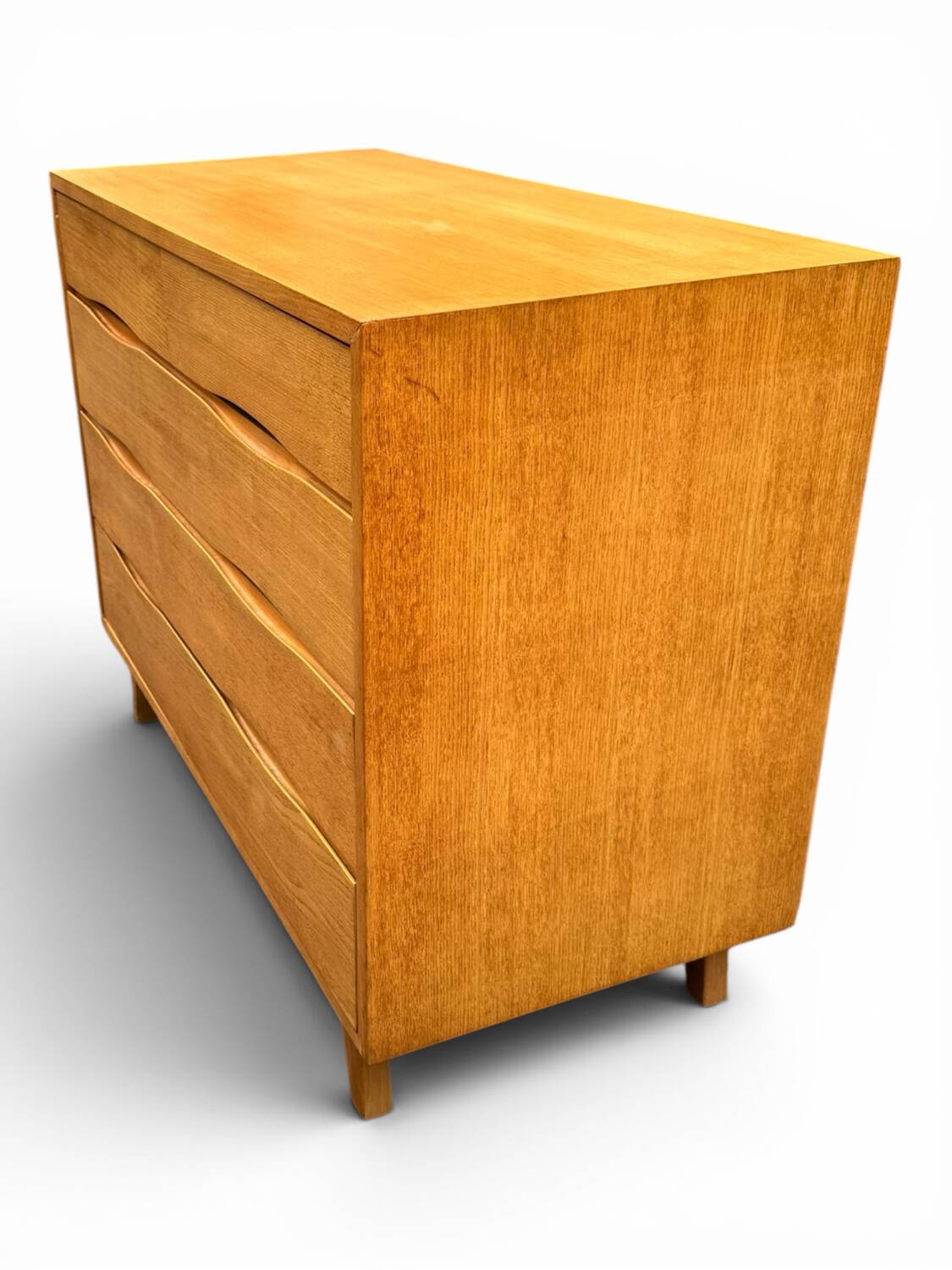 Scandinavian design chest of drawers in light teak – attributed to Arne Vodder – year