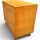 Scandinavian design chest of drawers in light teak – attributed to Arne Vodder – year