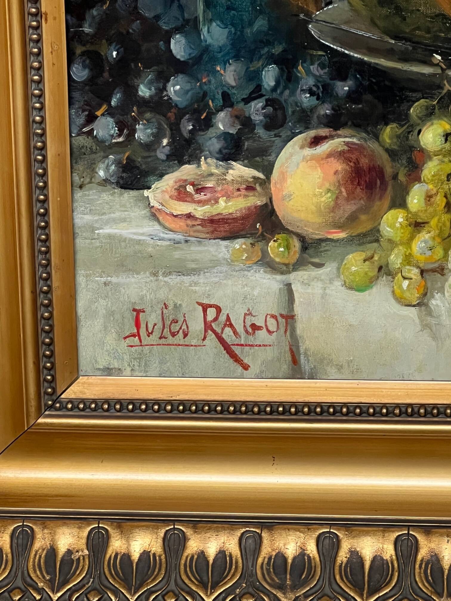 Jules Félix RAGOT (1835-1912) “Still life with fruit”.