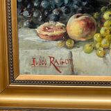 Jules Félix RAGOT (1835-1912) “Still life with fruit”.