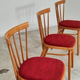Lot de 4 chaises par Antonin Suman pour Tatra Nabytok Pravenec Année 60