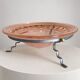 Large Art Deco bowl on a metal stand