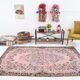 5x9 Light Pink Handmade Wool Turkish Rug 266x157Cm