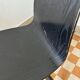90s designer chairs in lacquered curved wood (X2)