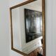 Golden gold leaf water beaded mirror