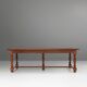 French rustic solid oak dining table 1930