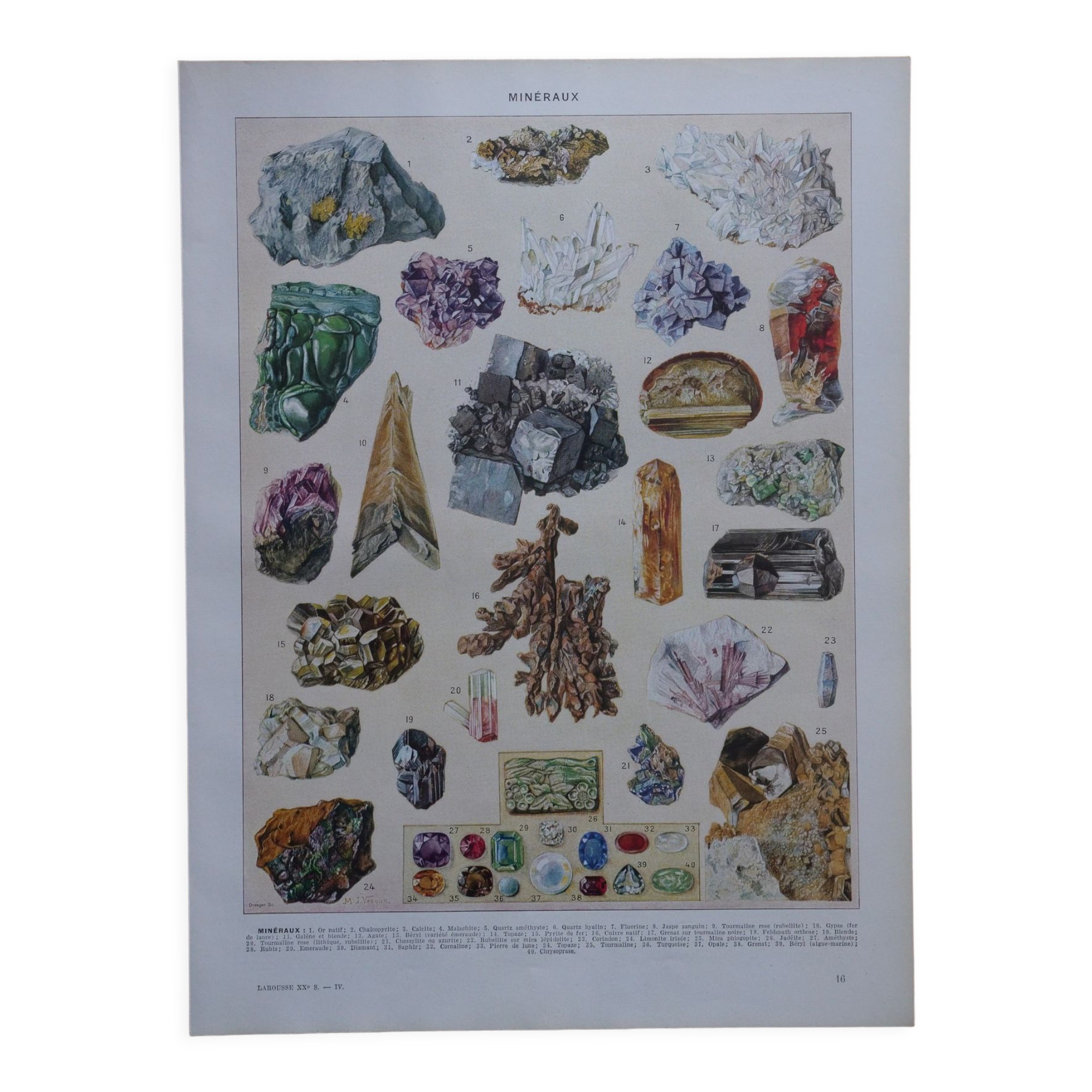 Original mineral lithograph