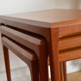Mid-Century Danish Teak Nesting Tables by Johannes Andersen for CFC Silkeborg