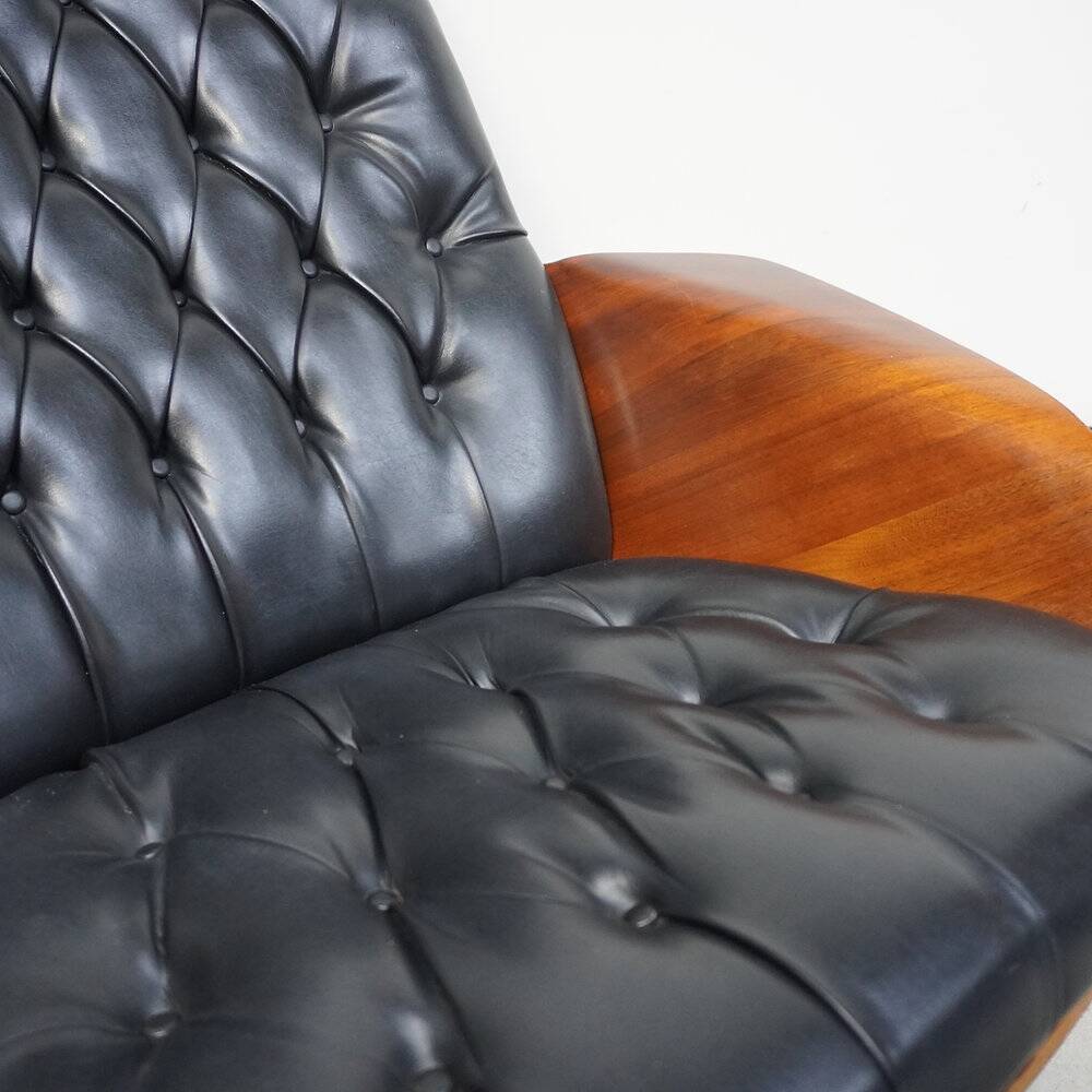 George Mulhauser Mr. Chair with Ottoman for Plycraft, United States, 1960s