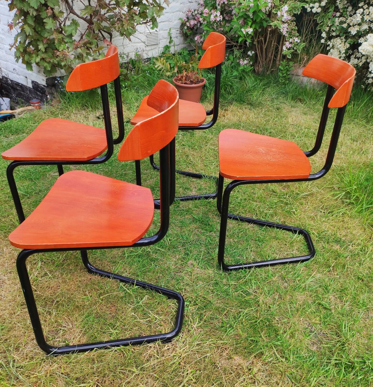 Set of four vintage chairs