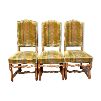 Set of 6 chairs Louis XIV