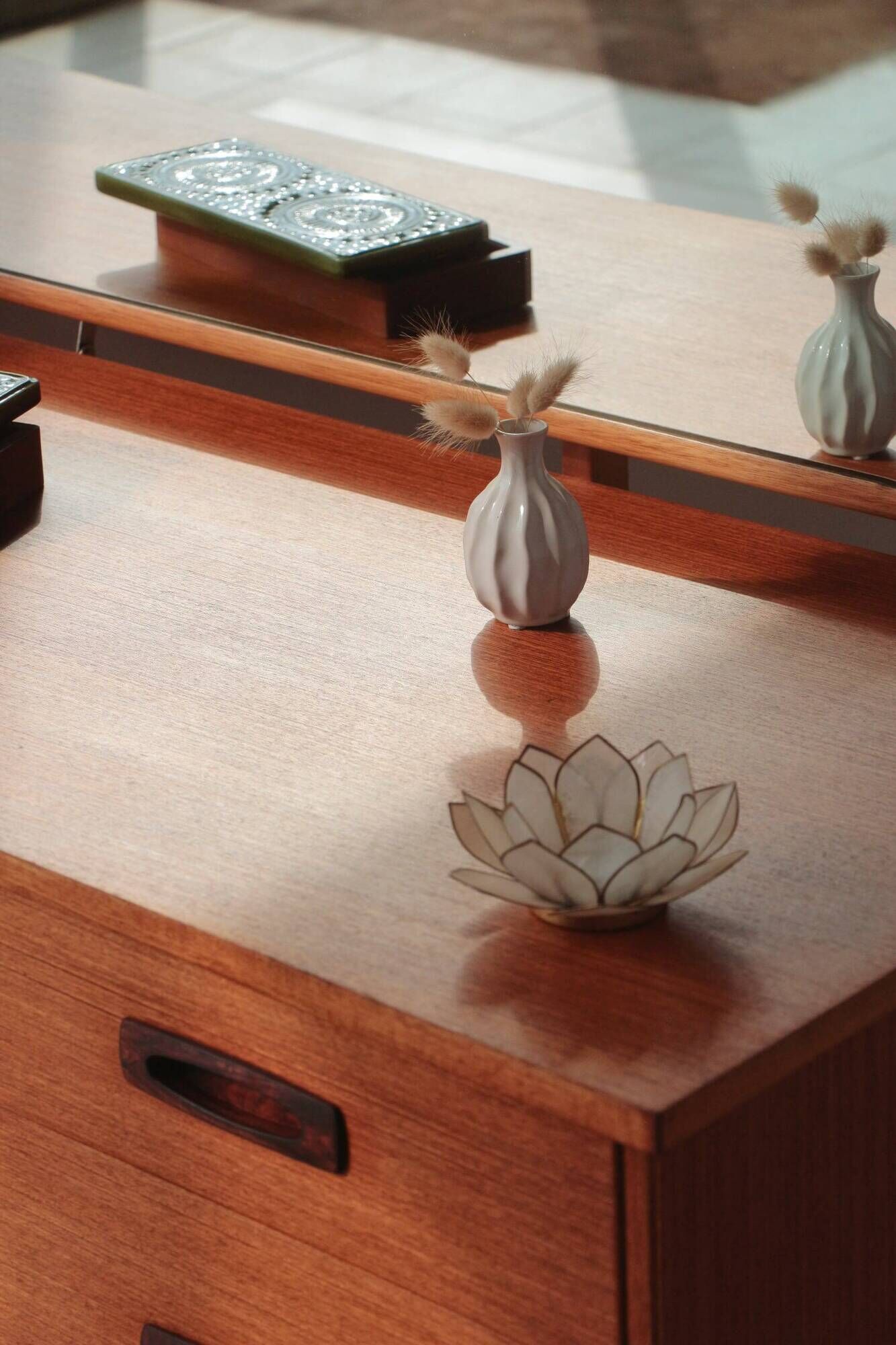 Vintage English Teak Dressing Table – Limelight Furniture – 1960s