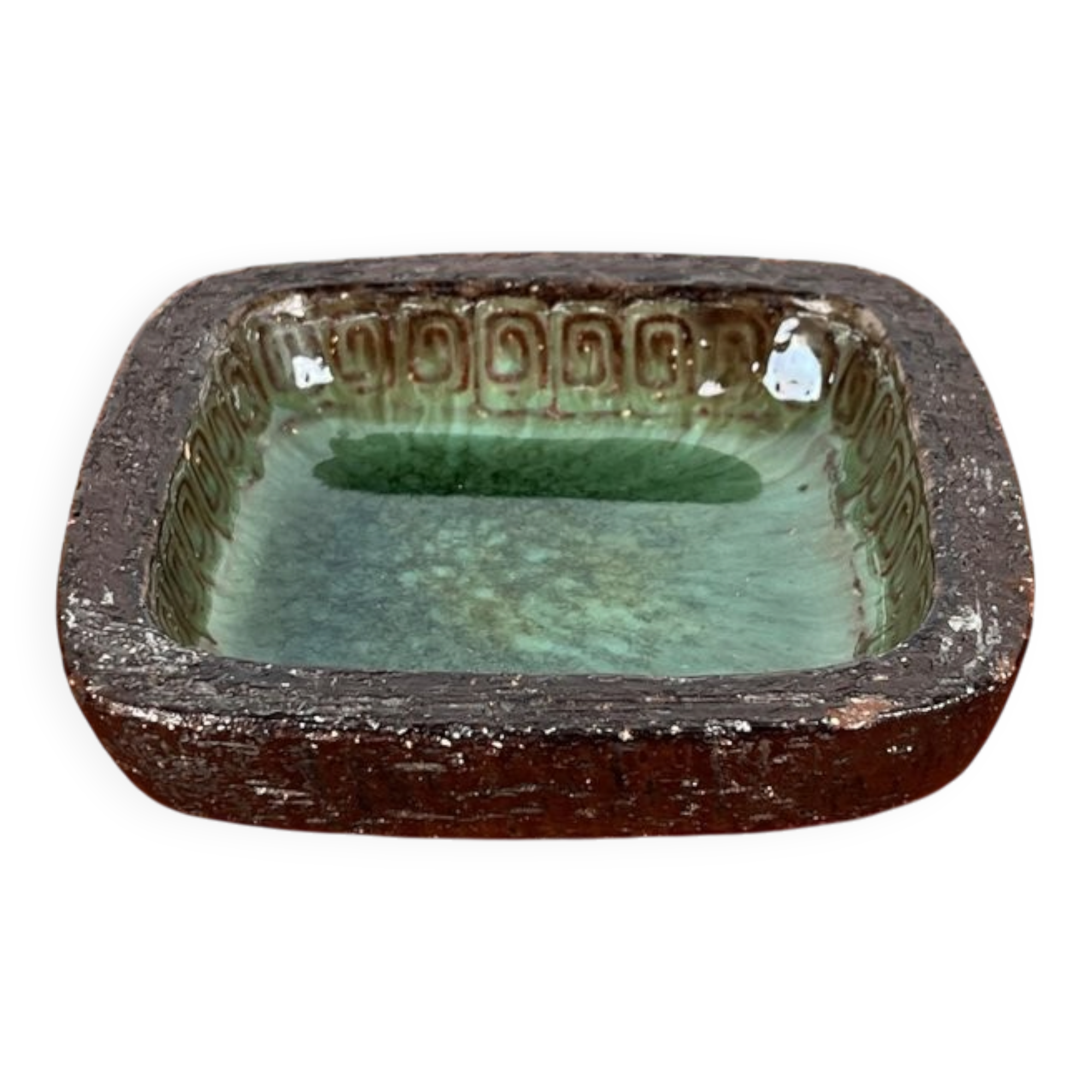 Danish studio pottery bowl from the mid-century by Jytte Trebbien and Harry Nielsen for Tusbo, 1960s.