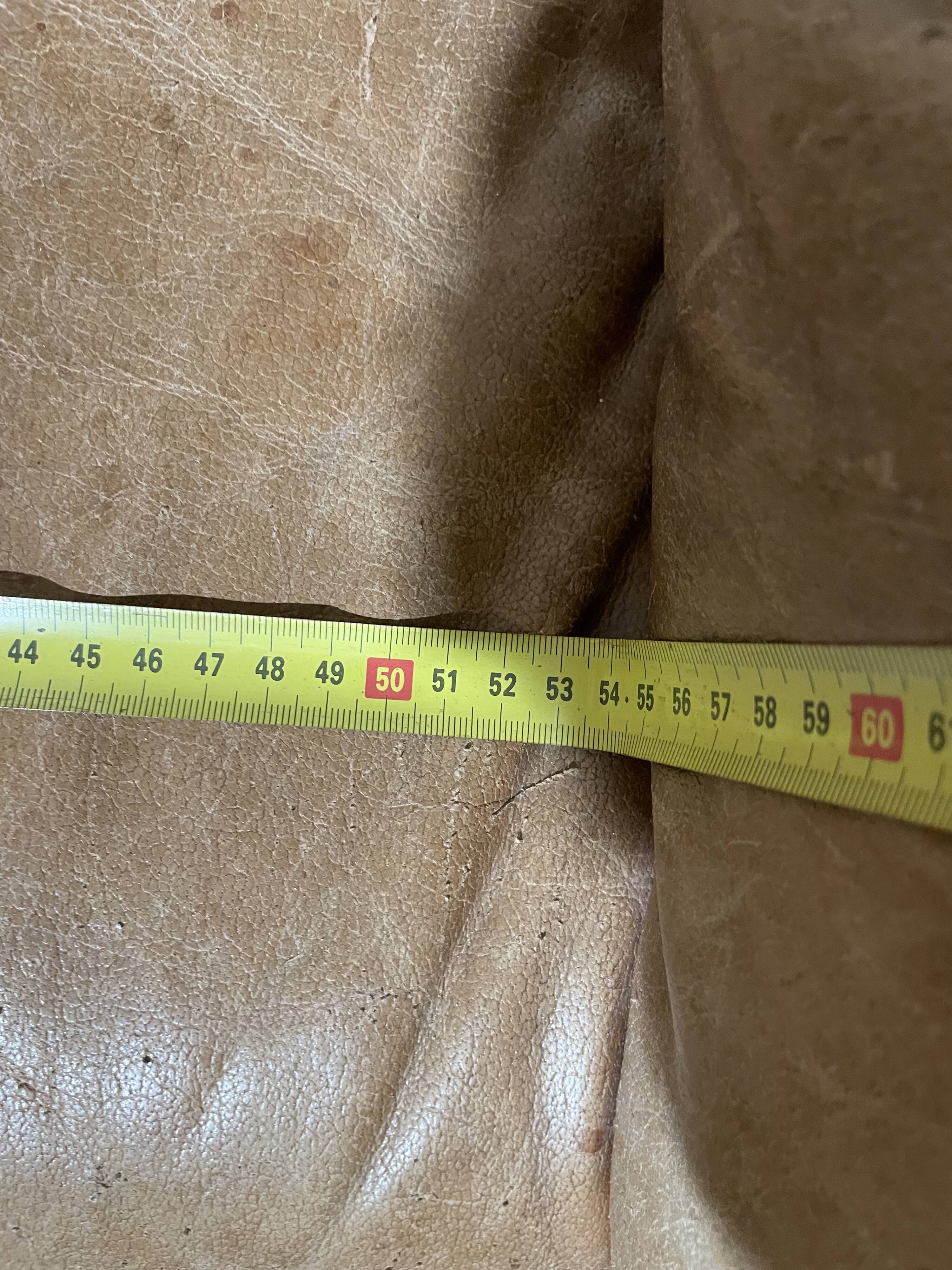 Pair of armchair heater leather havana 70"