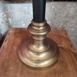 Living room lamp in gilded and black bronze