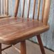Scandinavian solid wooden high back spindle chairs, set of 4