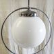 Art Deco opaline globe pendant - mid 20th century
