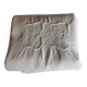 Old large monogrammed sheet hand-embroidered.