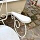 White cast iron garden chair no. 2