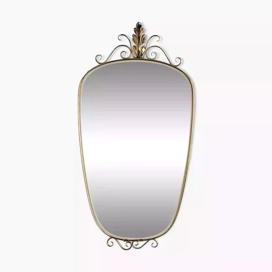 Miroir rétroviseur années 50 60 35x71cm