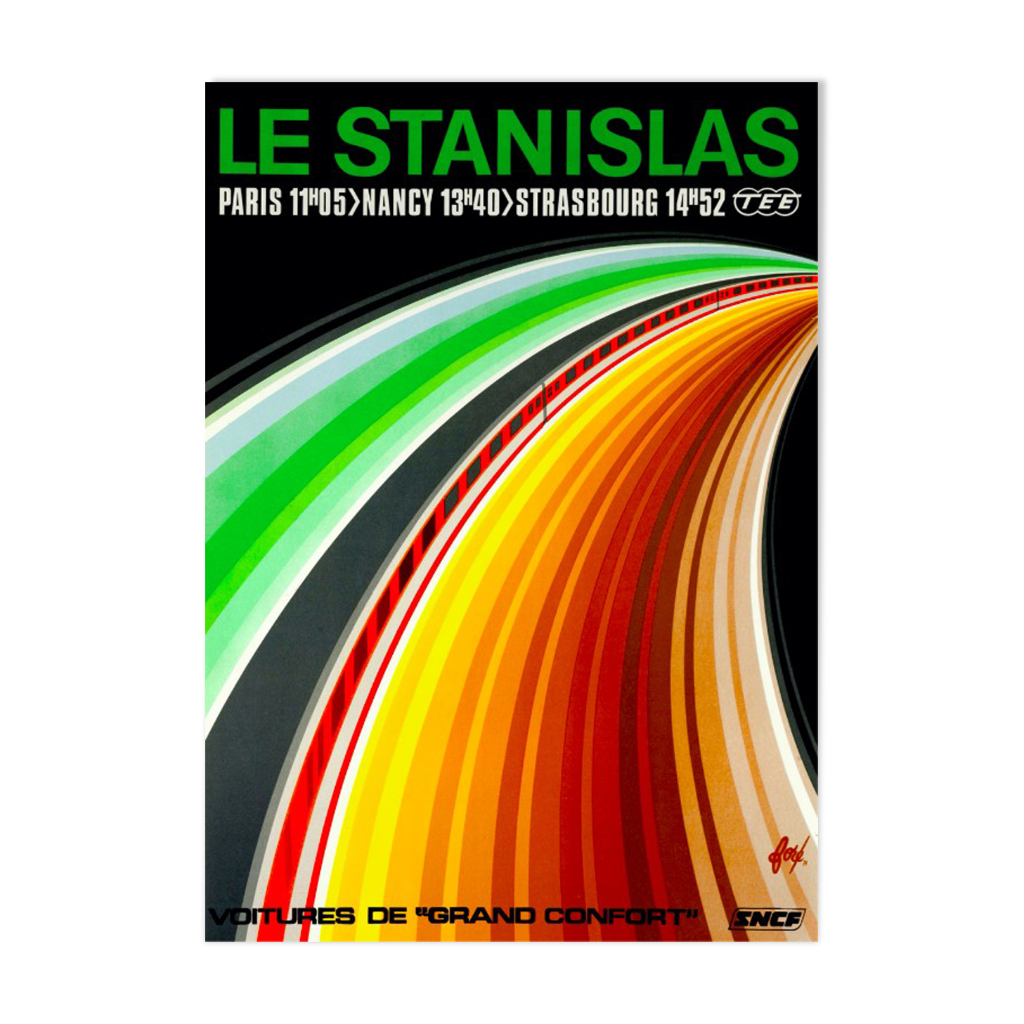 SNCF retro style poster