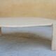 Coffee table in travertine by Roche Bobois editions