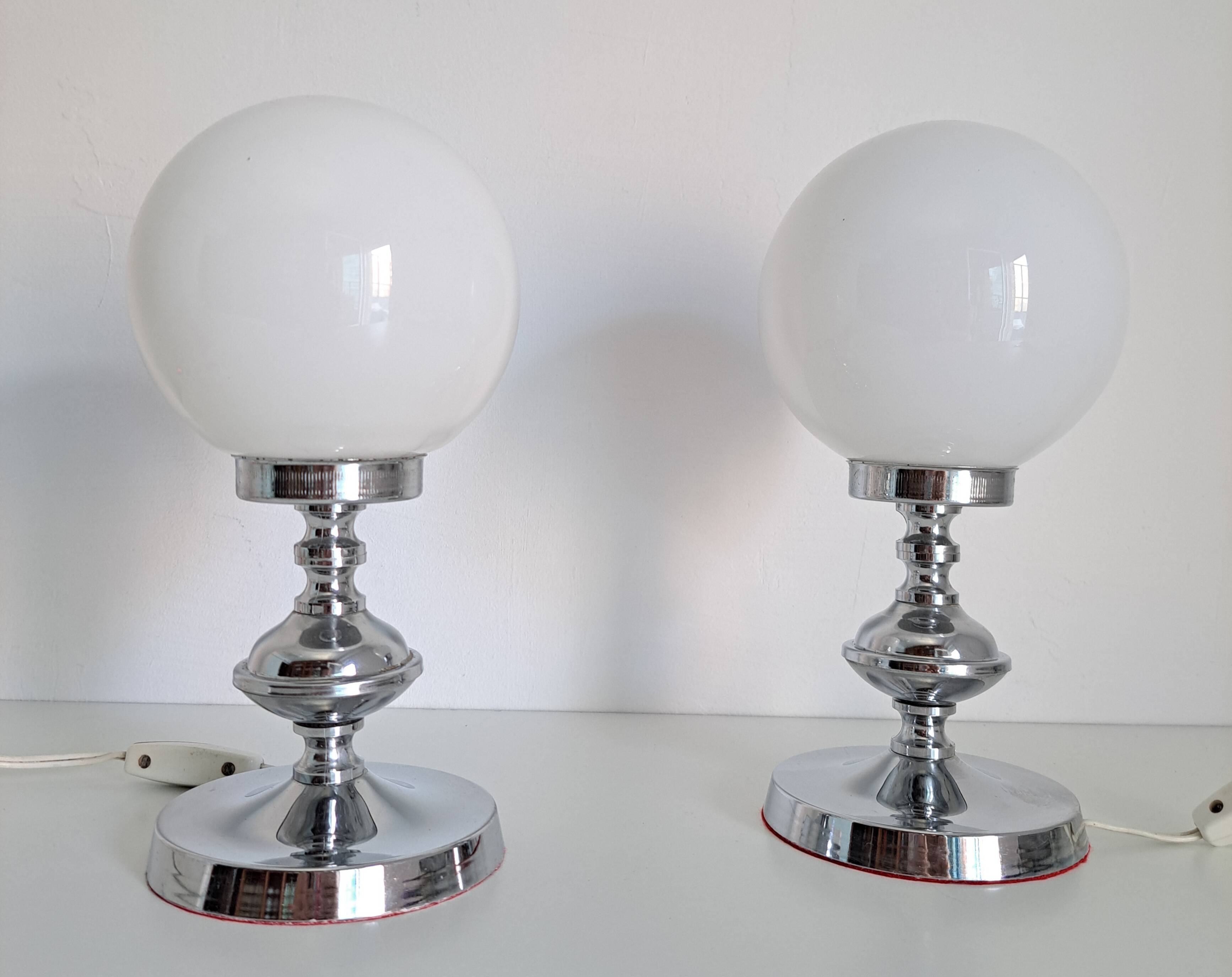 Pair of classic bedside lamps