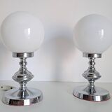 Paire de lampes de chevet classiques