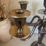 Two-tone solid brass chandelier