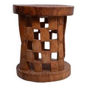 Tabouret africain sculpté