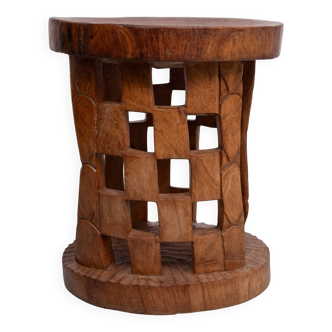 African hand carved stool Cameroon 1950s