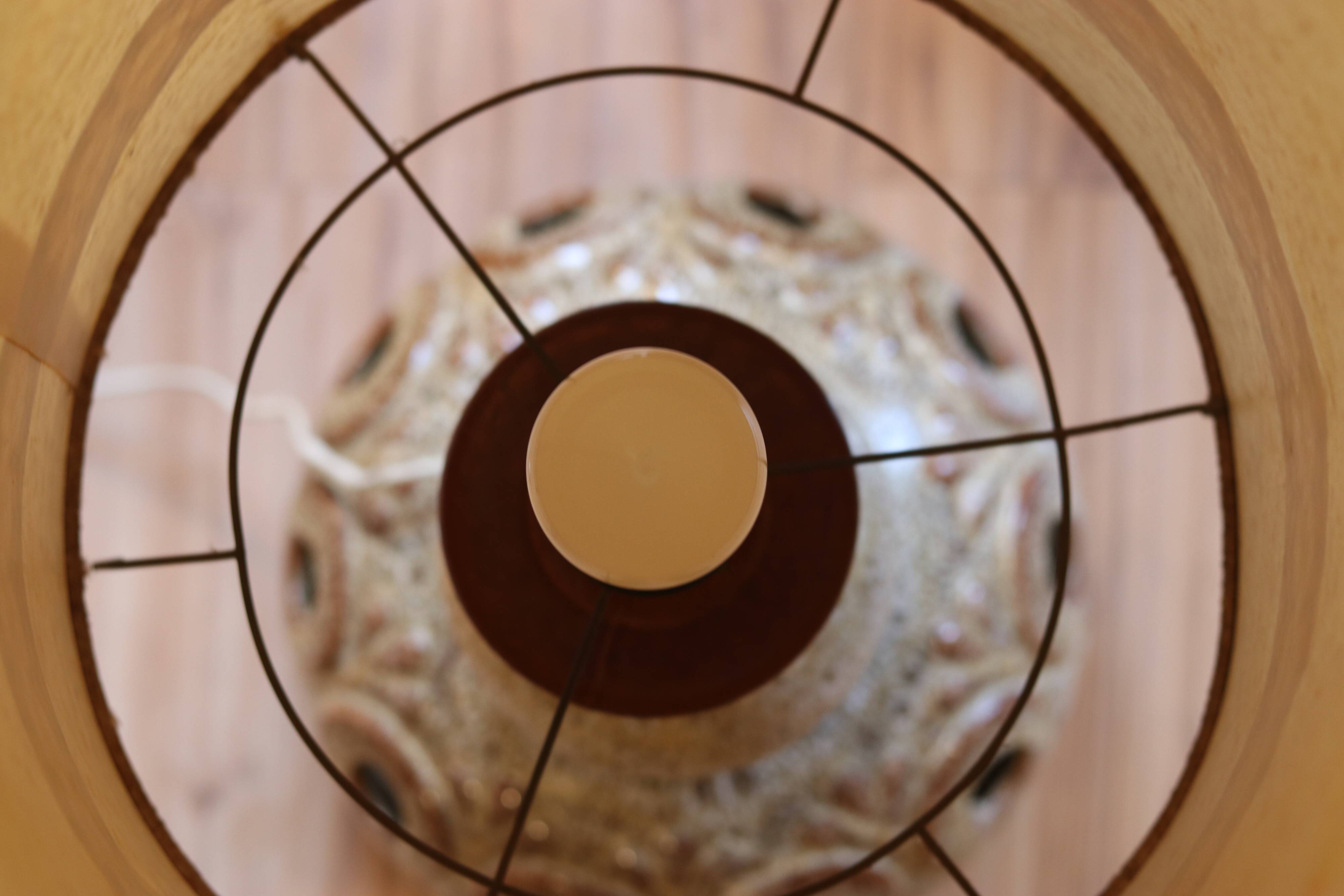 Large vintage German floor lamp from the 1970s.