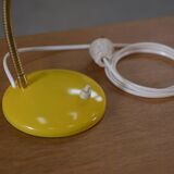 Yellow lacquered desk lamp, 1960s design