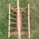 Vintage magazine rack in rattan and bamboo