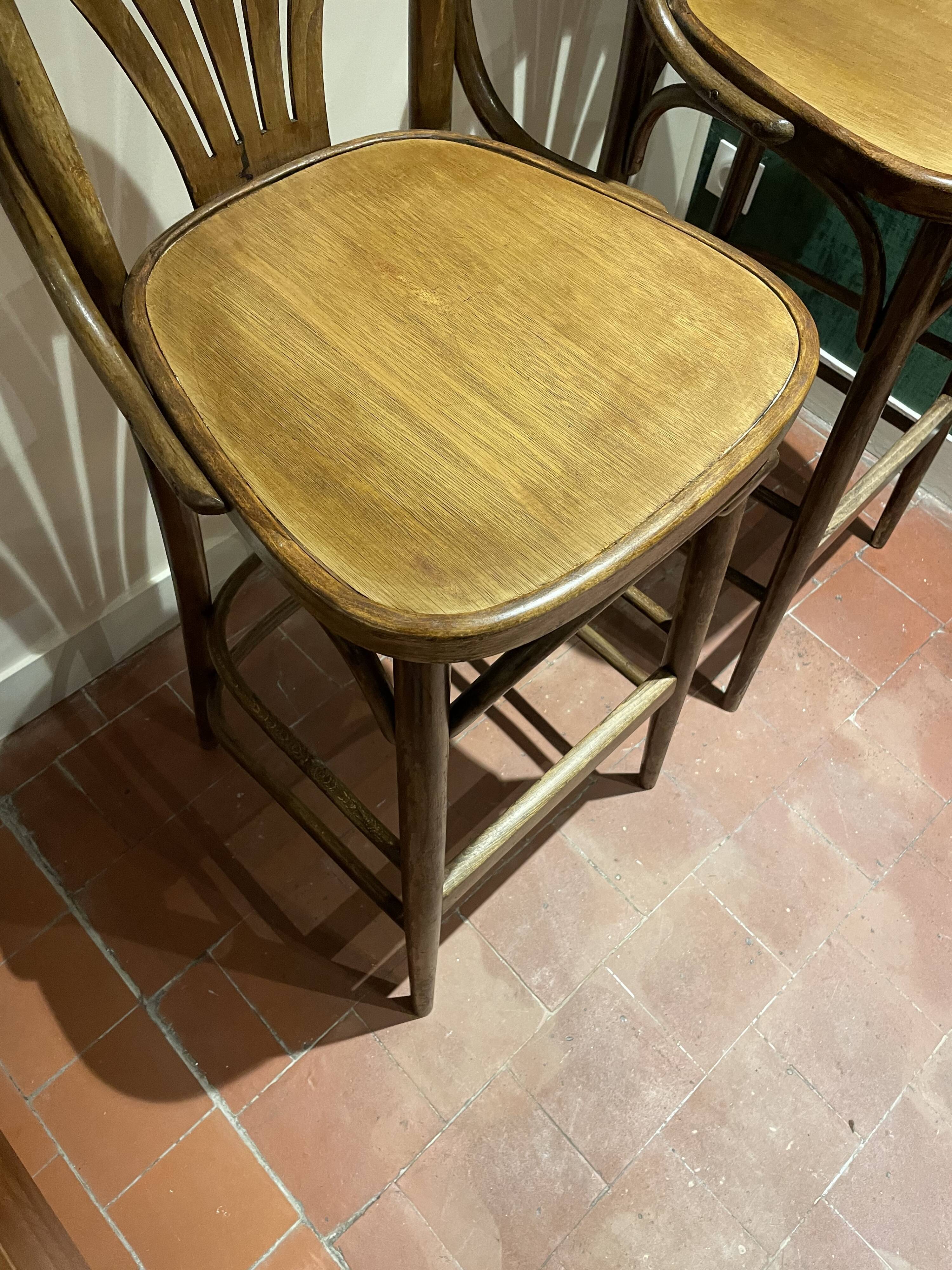 Pair of bistro bar chairs