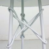 Vintage white metal and brass planter or basked, France 1960s