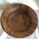 large vintage wooden salad bowl, Scandinavian design