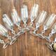 10 crystal champagne flutes