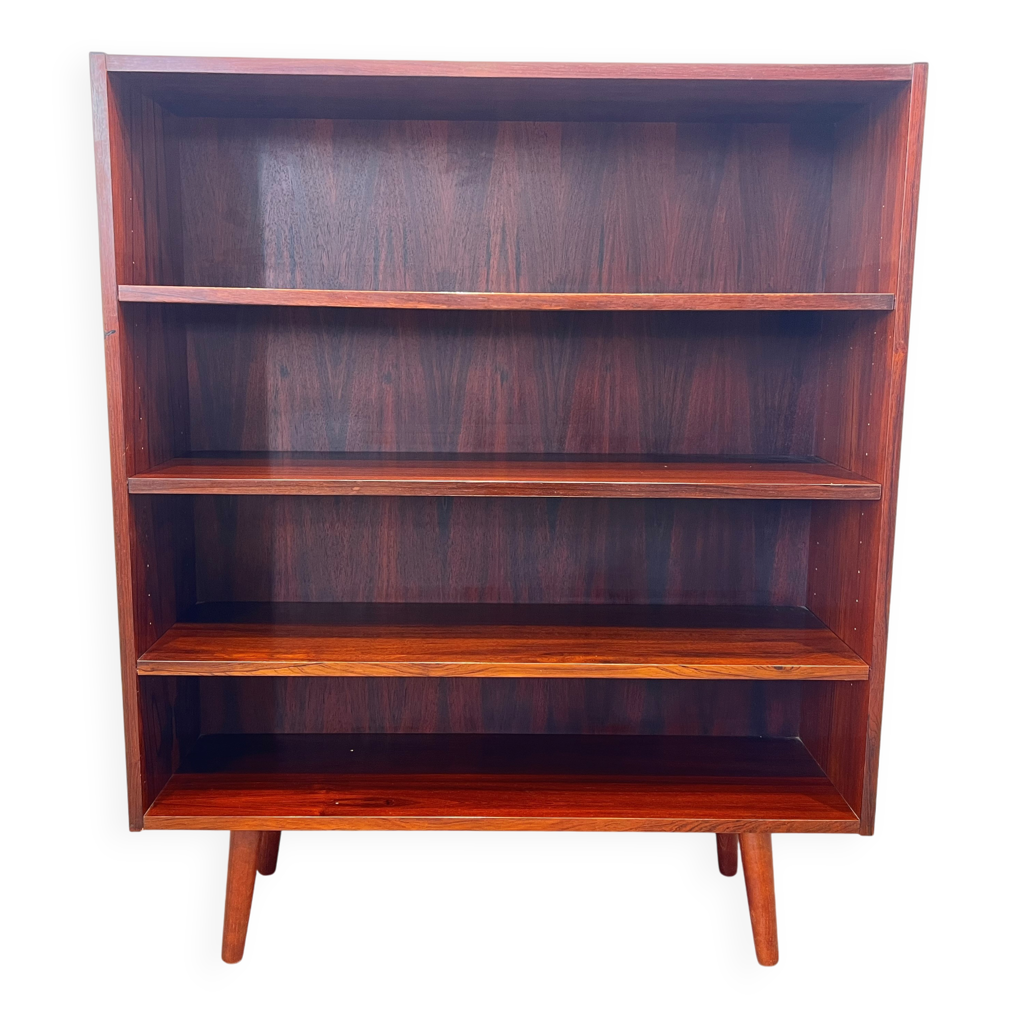 Scandinavian bookshelf made of Rio rosewood Denmark