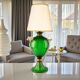 Murano glass table lamp with 24 kt gold.