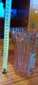 Vase exagonal - Style Art Deco, Verre Rosaline