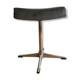 Stool or footrest upholstered in Velvet big sides