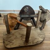 Set of 4 mismatched stools