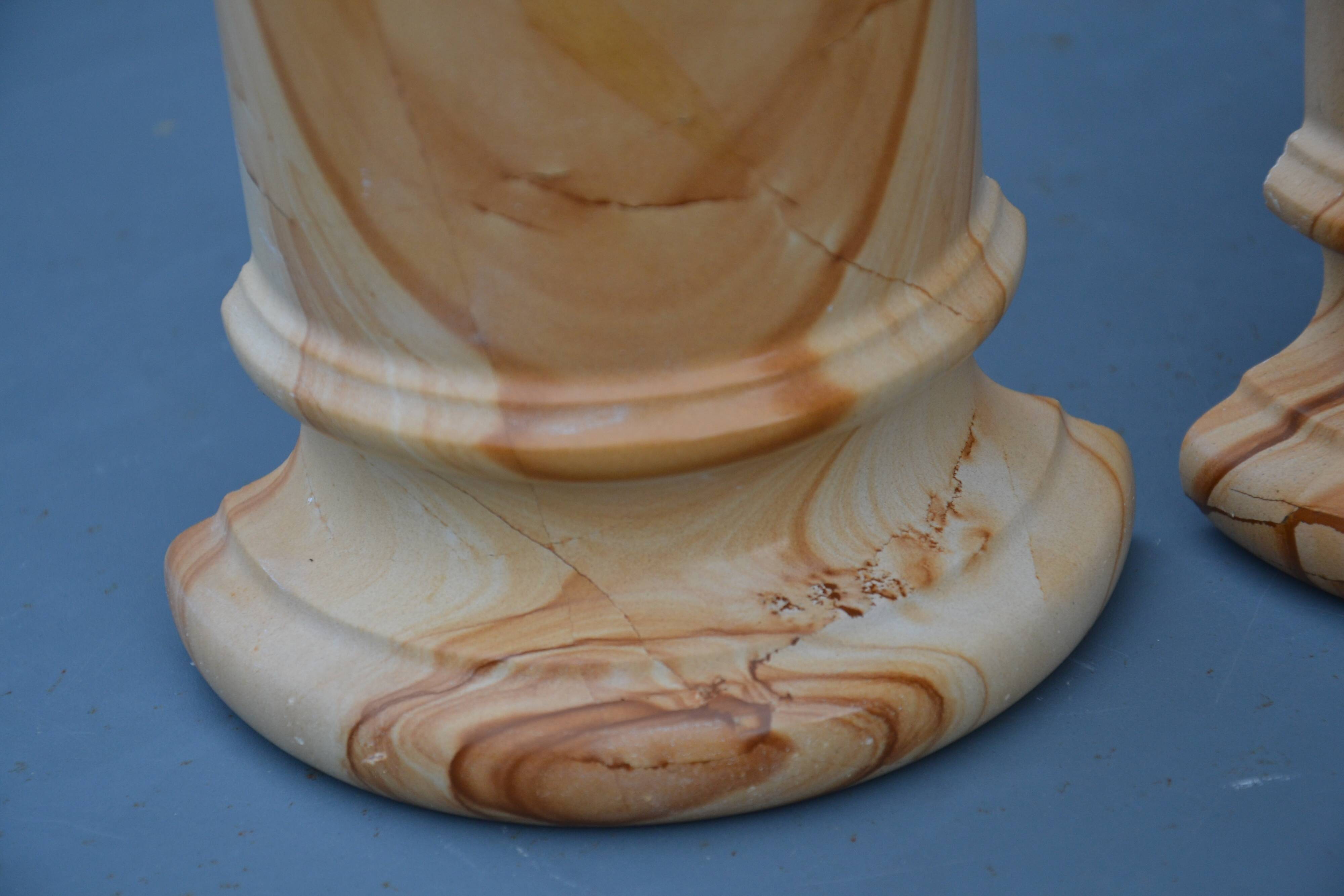 Pair of marble bookends