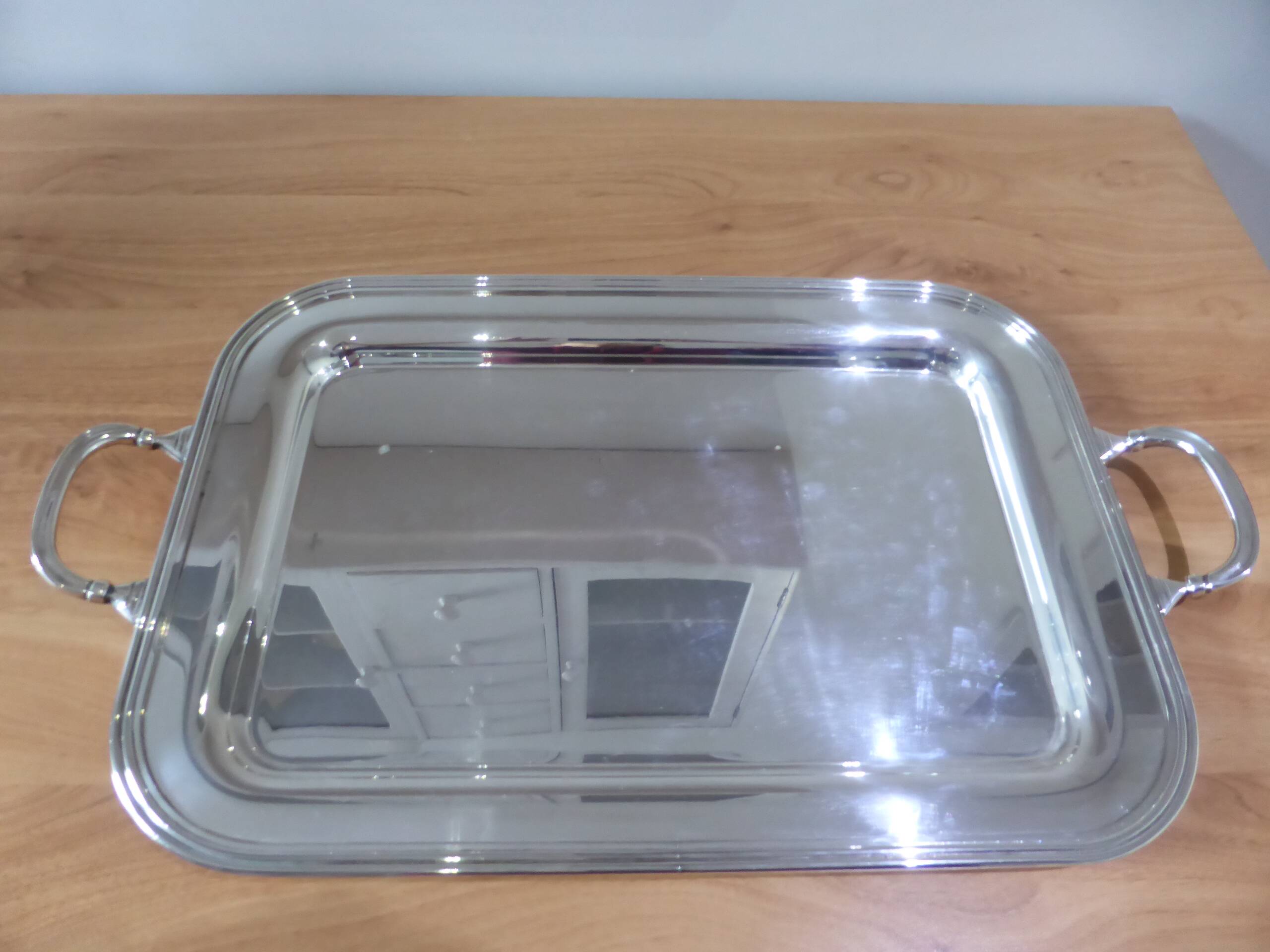 Silver-plated metal tray Cesa 240567