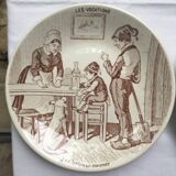 Sarreguemines speaking plates model "The Vocations"